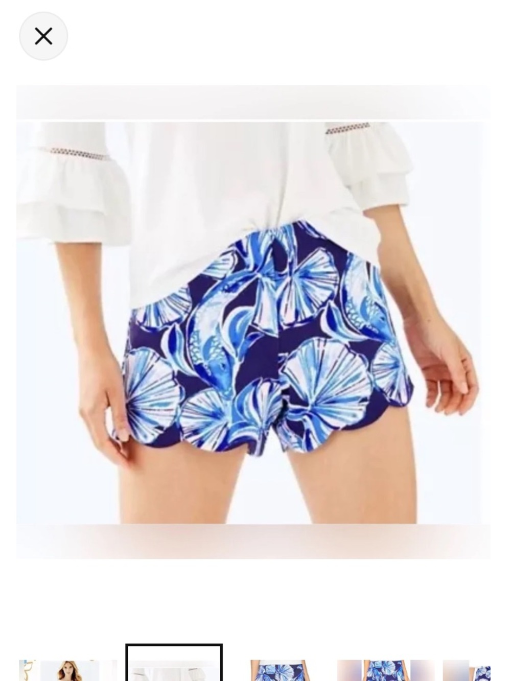 Lilly Pulitzer Adelia Scuba Shorts in Reel life Koi Fish - Picture 3 of 10